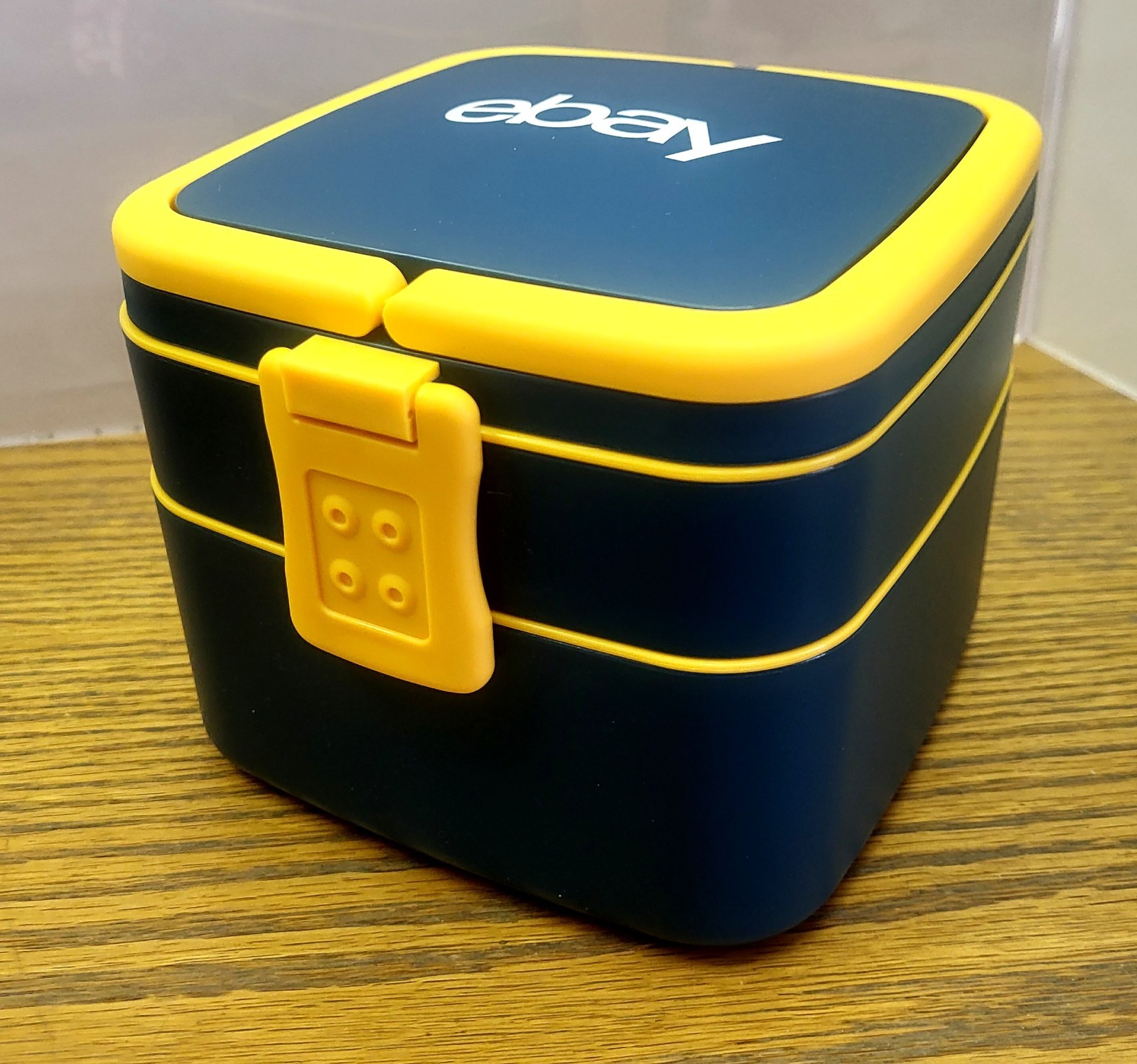 eBay Branded Bento Lunch Snack Storage Box Hard Plastic Six Pieces Snap Lid