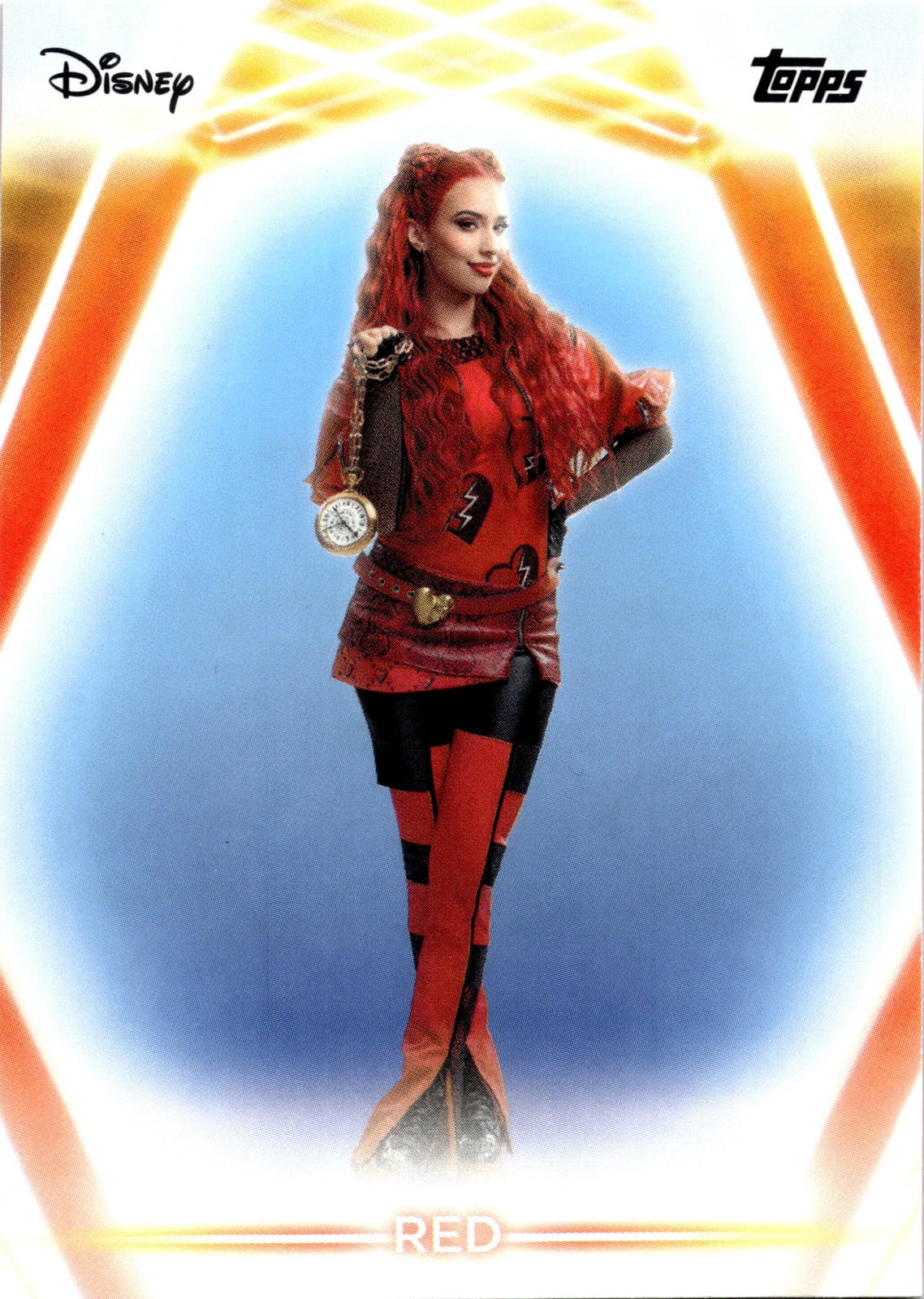 2026 Topps Disney Neon Red #161 The Descendants