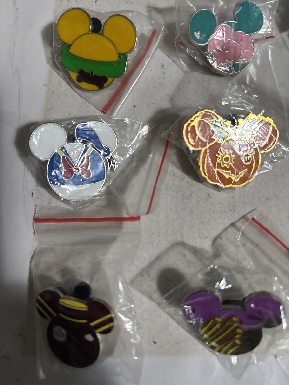 Disney Mickey Mouse HEAD Only Pins lot of 15