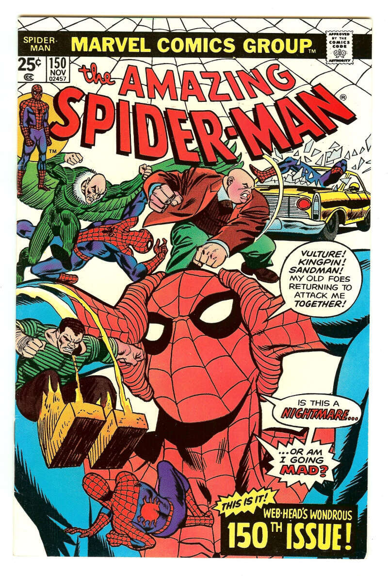 AMAZING SPIDER-MAN #150 7.0 // GIL KANE & FRANK GIACOIA COVER MARVEL COMICS 1975