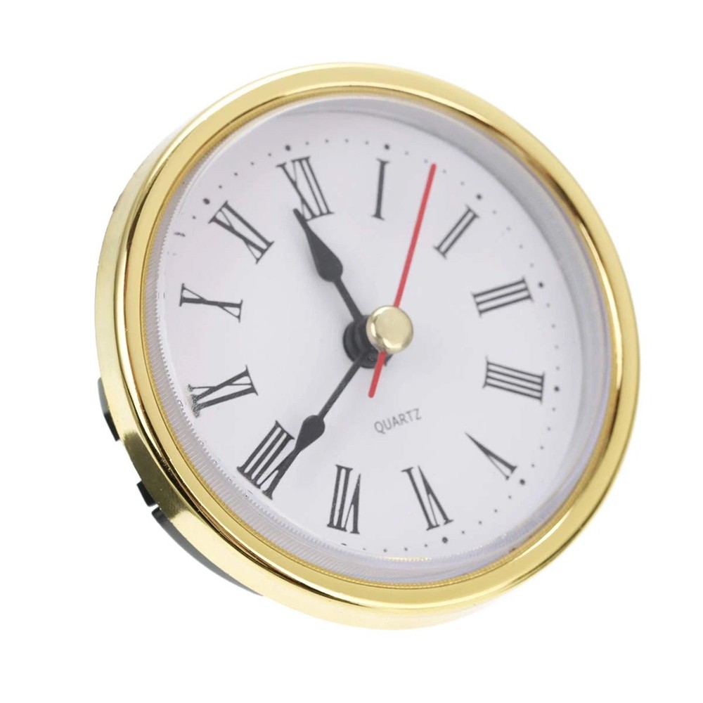 Classic Clock Craft Quartz Movement 2-1/2 (65Mm) Round Clocks Head Insert Roman