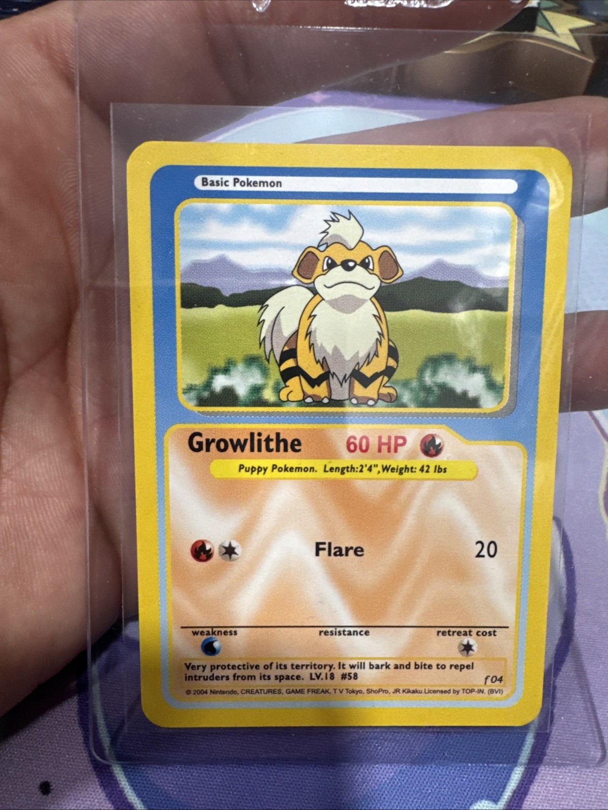 Growlithe Funskool Pokemon India single card