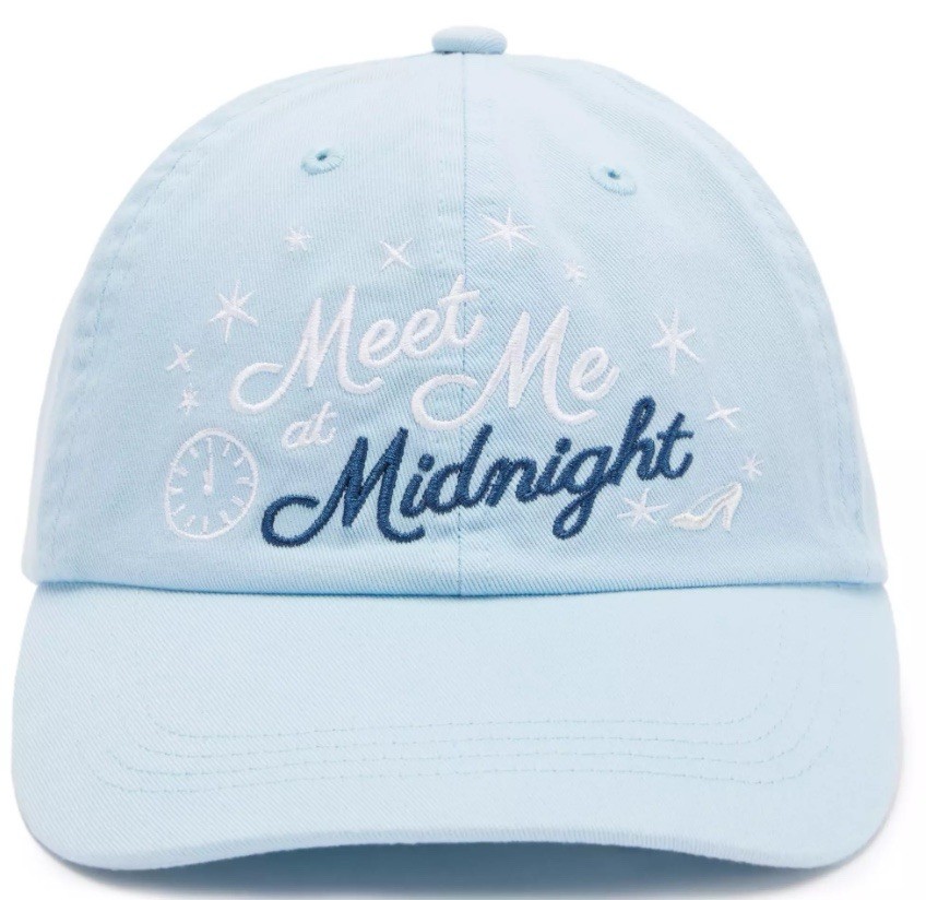NWT IN HAND Disney Cinderella Taylor Swift Blue Hat Cap Meet Me At Midnight 2025