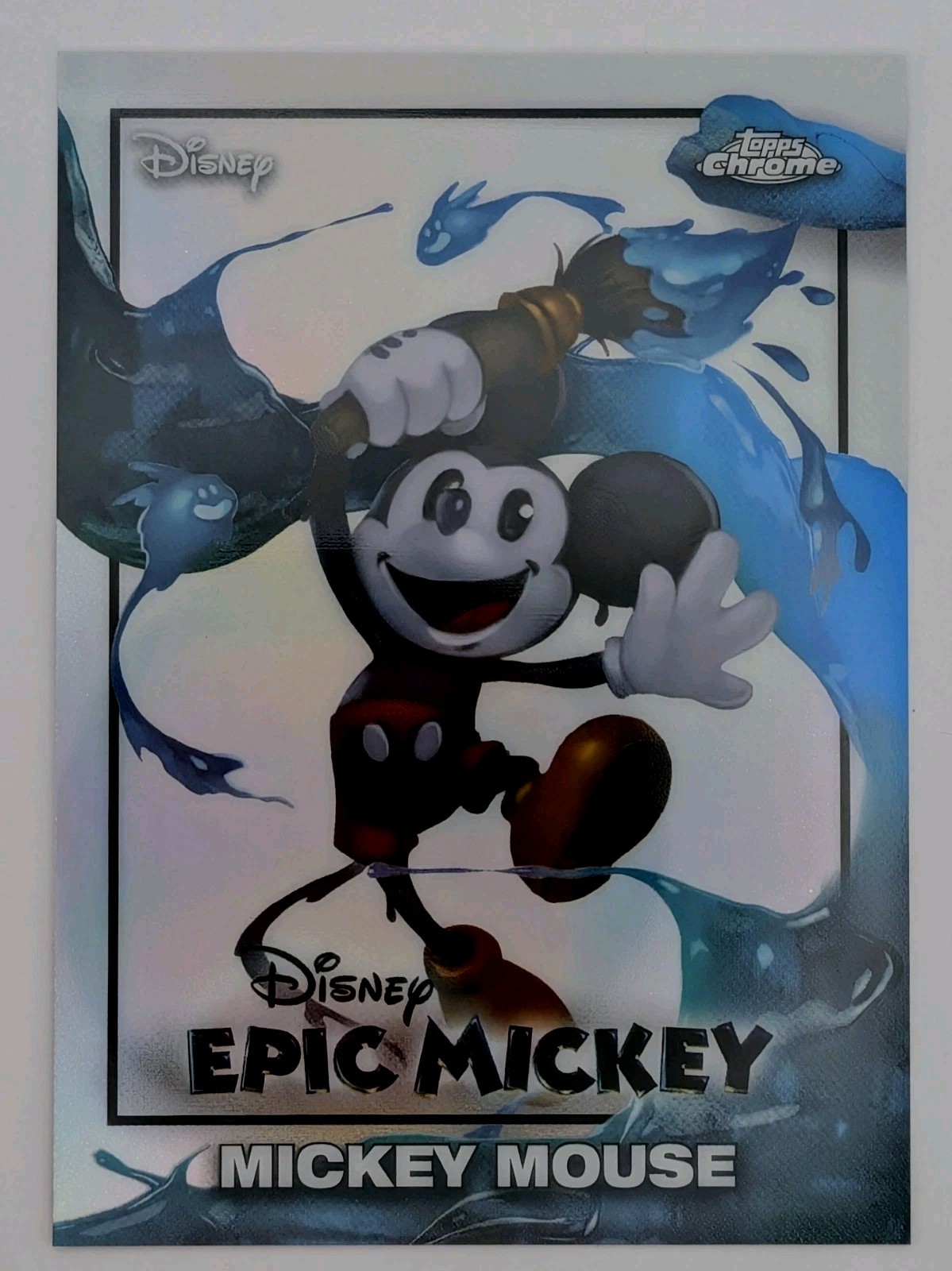 2026 Topps Chrome Disney Neon Epic Mickey Mouse Refractor #EM-1