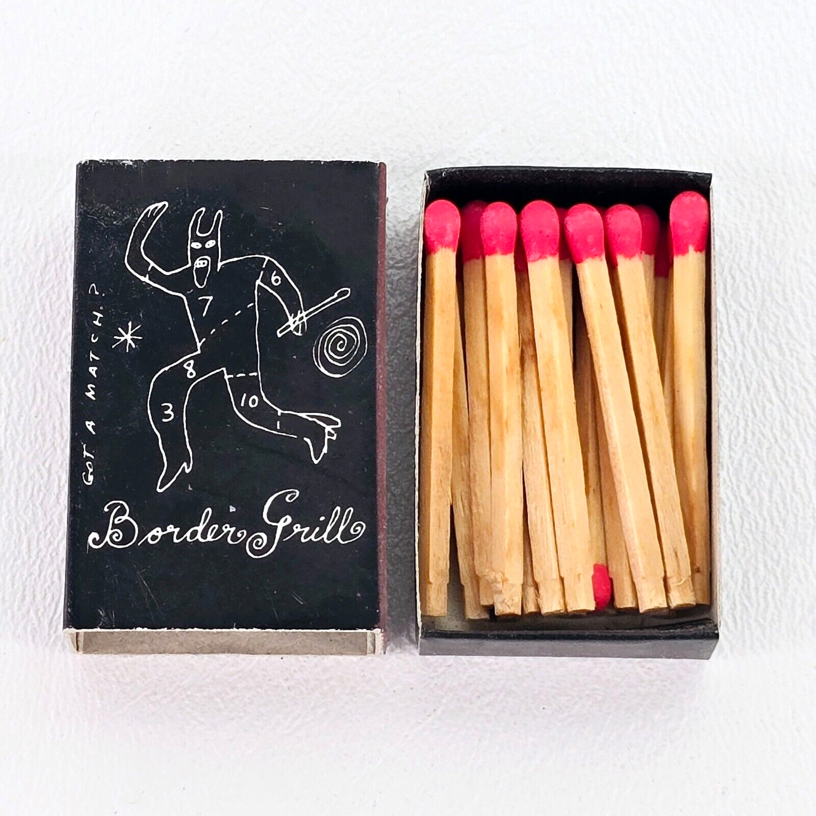 Border Grill „Got A Match?“ Santa Monica Restaurant Advertising Matchbook – NOS