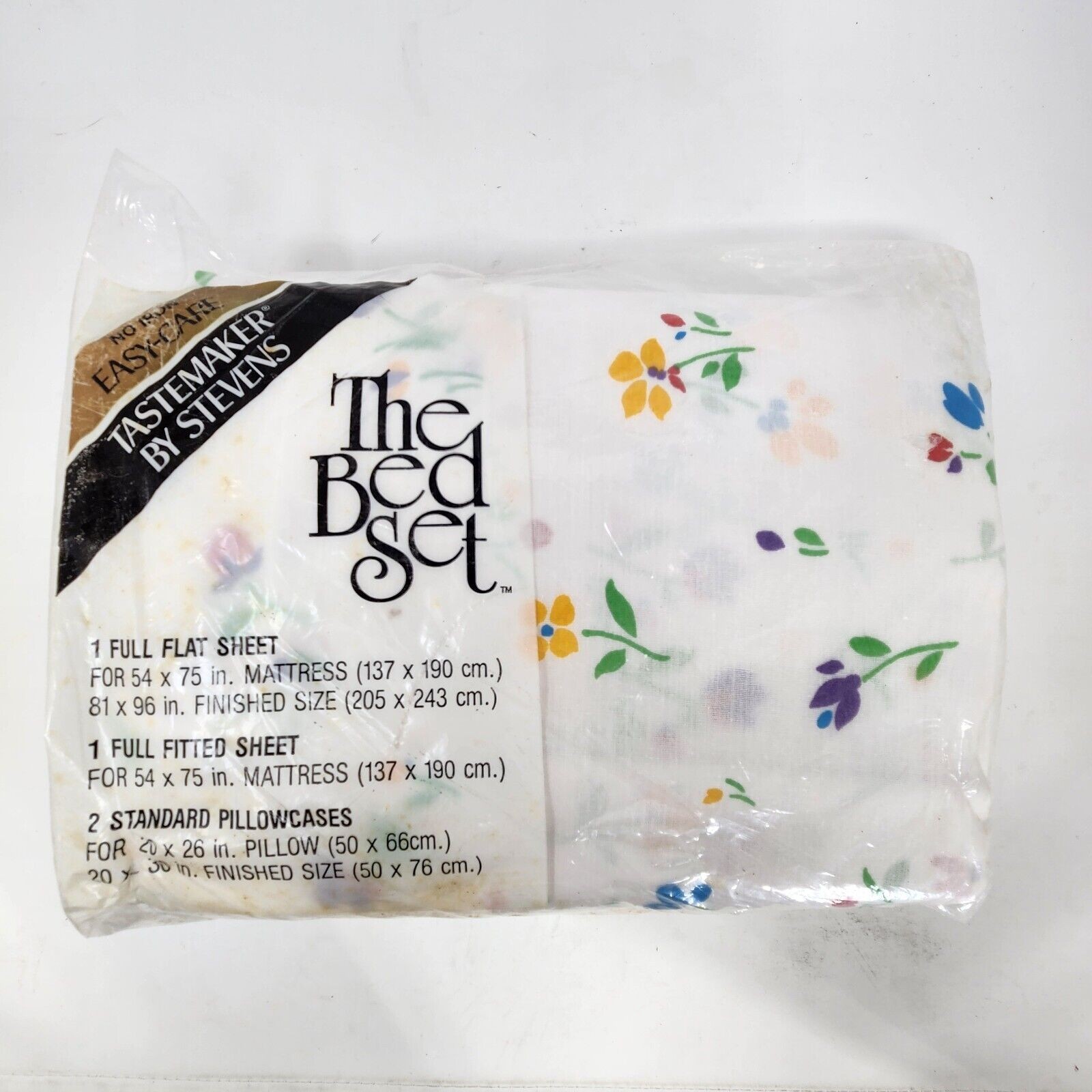 Tastemaker By Stevens The Bed Set Sheets Spring Serenade Floral FULL Easy Care
