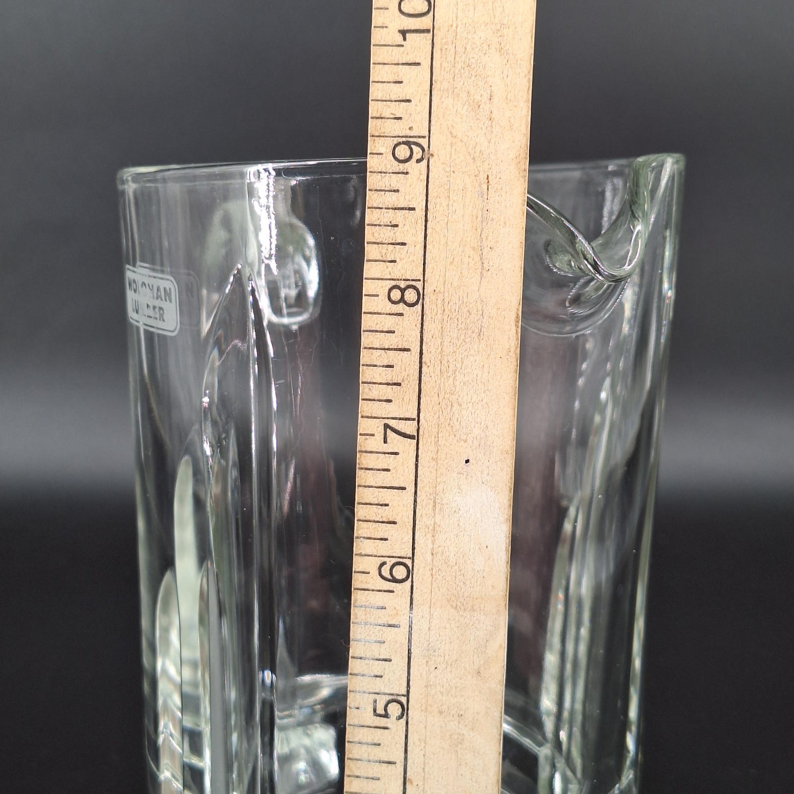 Luminarc Verrerie D‘ Arques Glass Pitcher w Spout Etched Wolohan Lumber