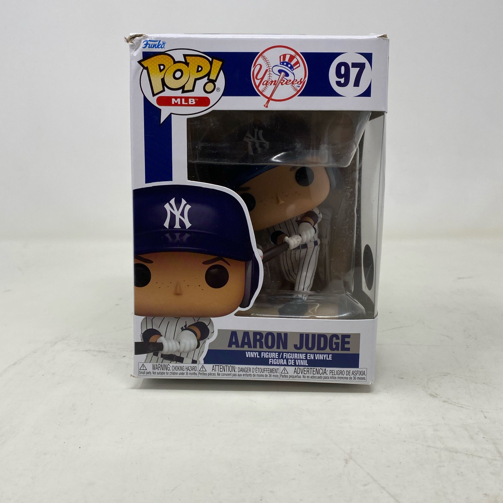 Funko POP MLB Yankees Aaron Judge #97 Figure Navy/Pinstripe 4.5in