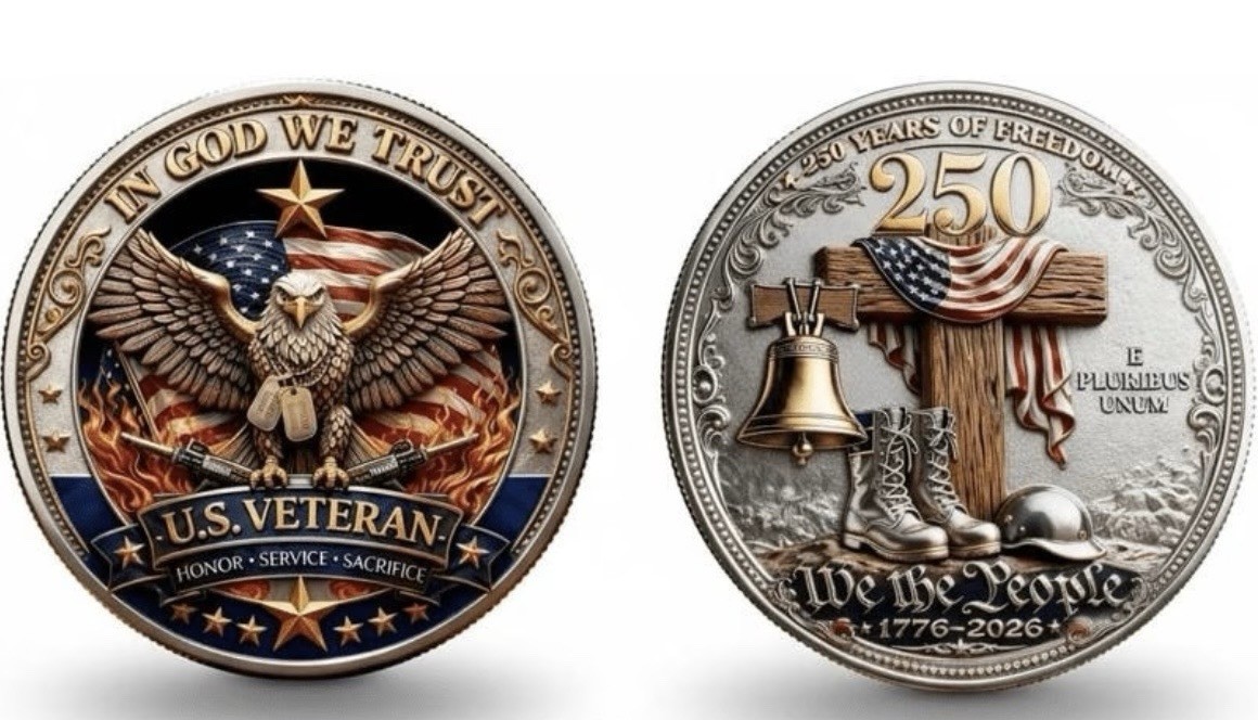 2026 U.S. Veteran 250 Years of Freedom Commemorative Coin We the People