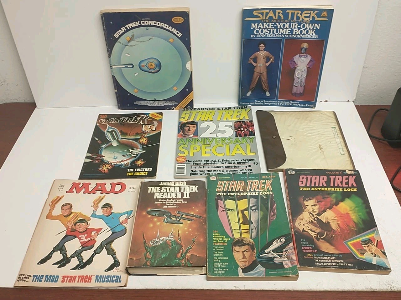 Vintage Star Trek Original Series Book Lot of 8