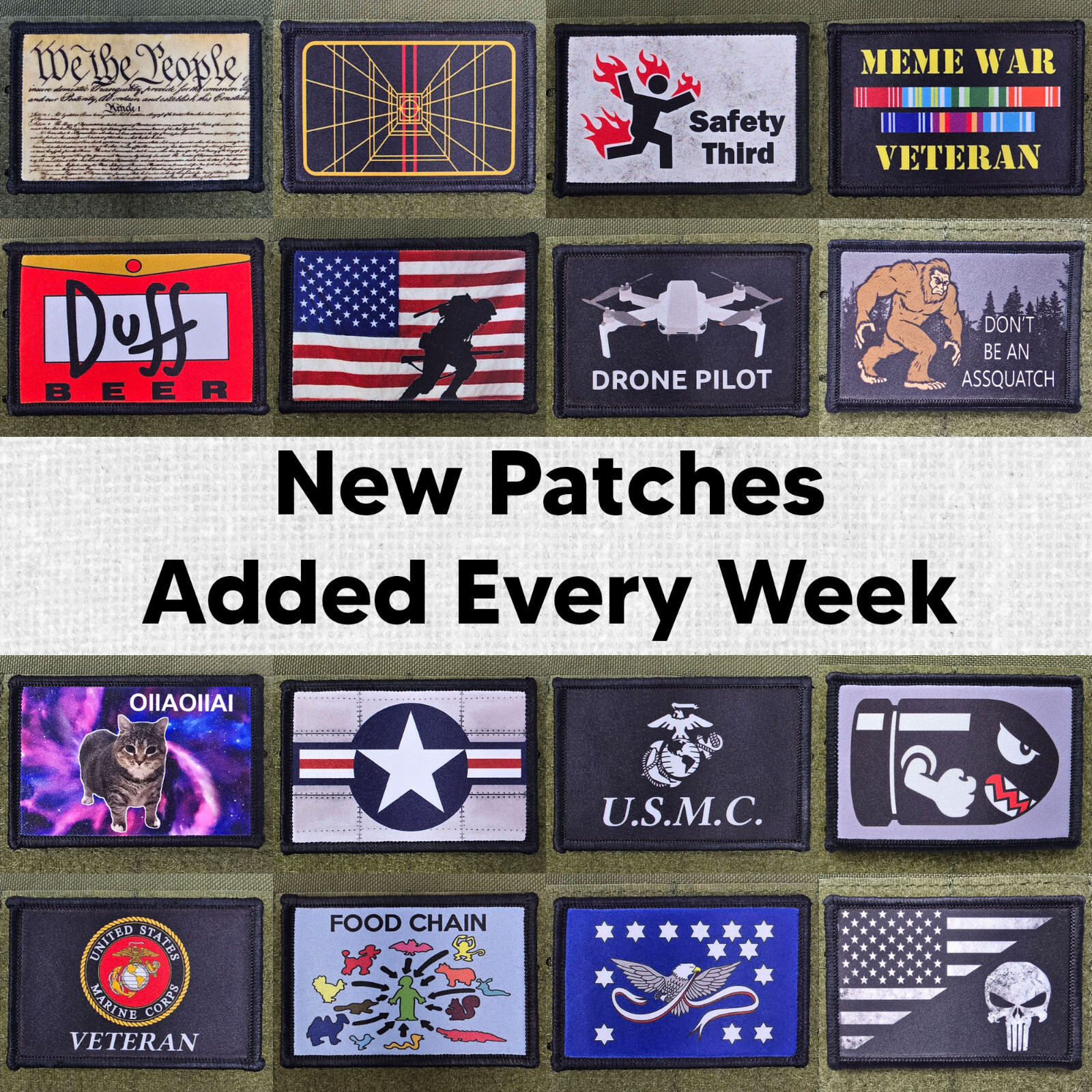 POW MIA Patch Moral Tactical Veteran Military Army USA Made Hook & Loop 3×2