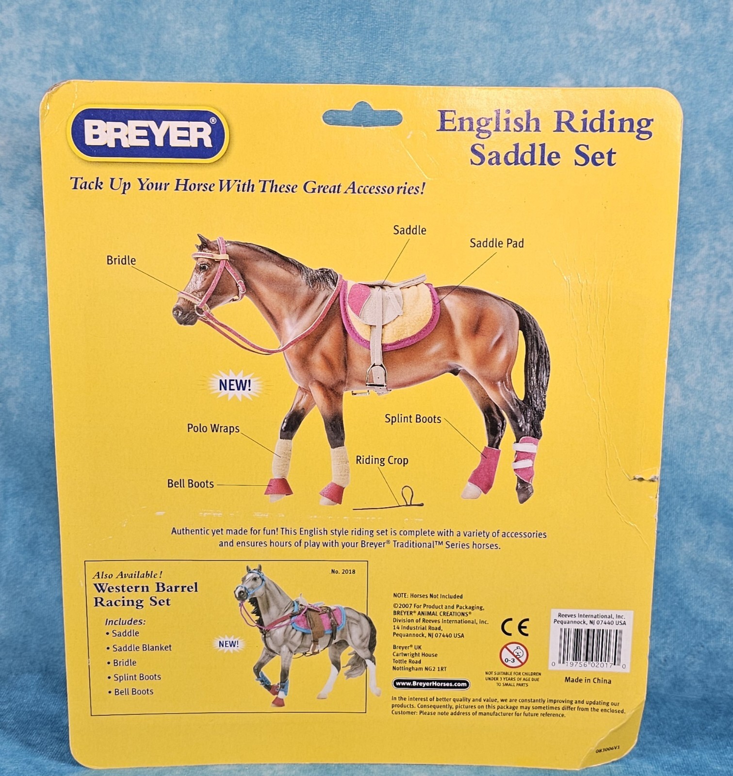 Breyer Horses 2017 English Riding Pink Saddle Set Traditional 2007 thru 2009 NOC