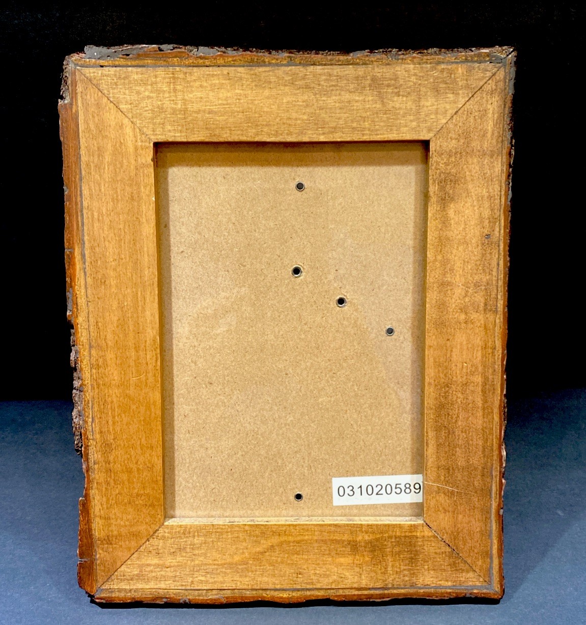 Rustic Wood Picture Frame With Live Edge 5×7” Tabl Top Or Wall 7.5×9.5”