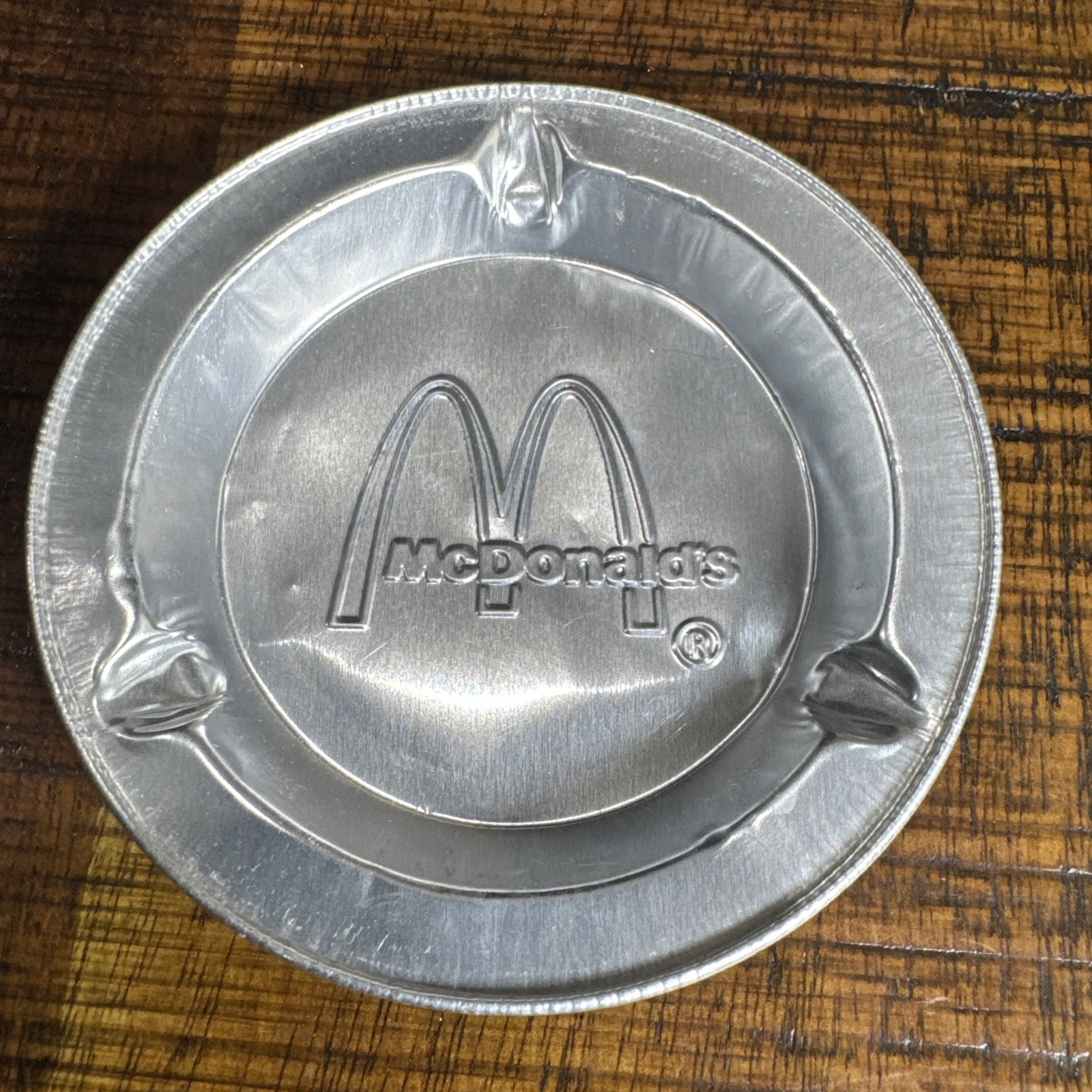 McDonald’s Un-Used Aluminum Ashtray 1980s Fast Food 80s