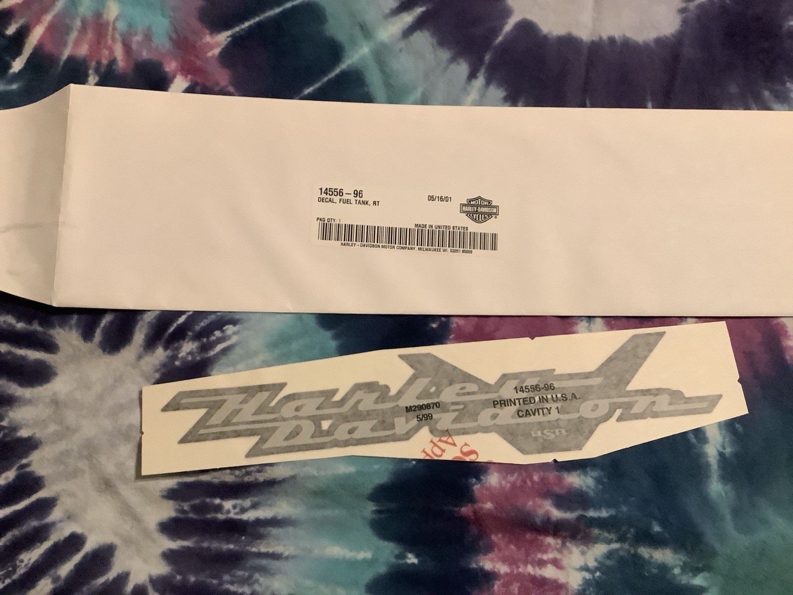 FLHR Fuel Tank Decal Right Harley 14556-96 nos Road King