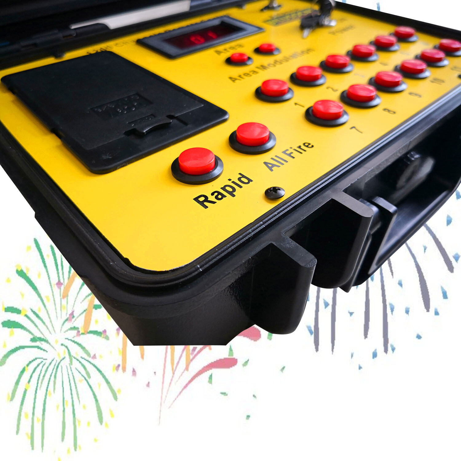 60 Cues fireworks firing system Ship From USA 500M ABS Waterproof Case Control