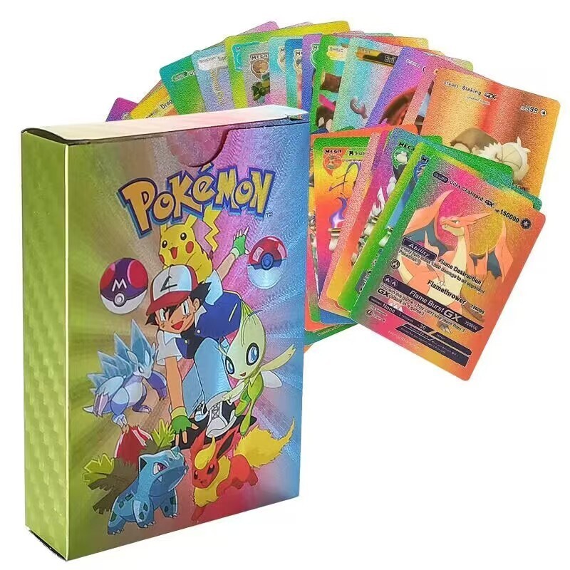 Foil Multi-Color Pack 55 Card TCG GX Vmax GX Card Charizard Rare Pokémon Card