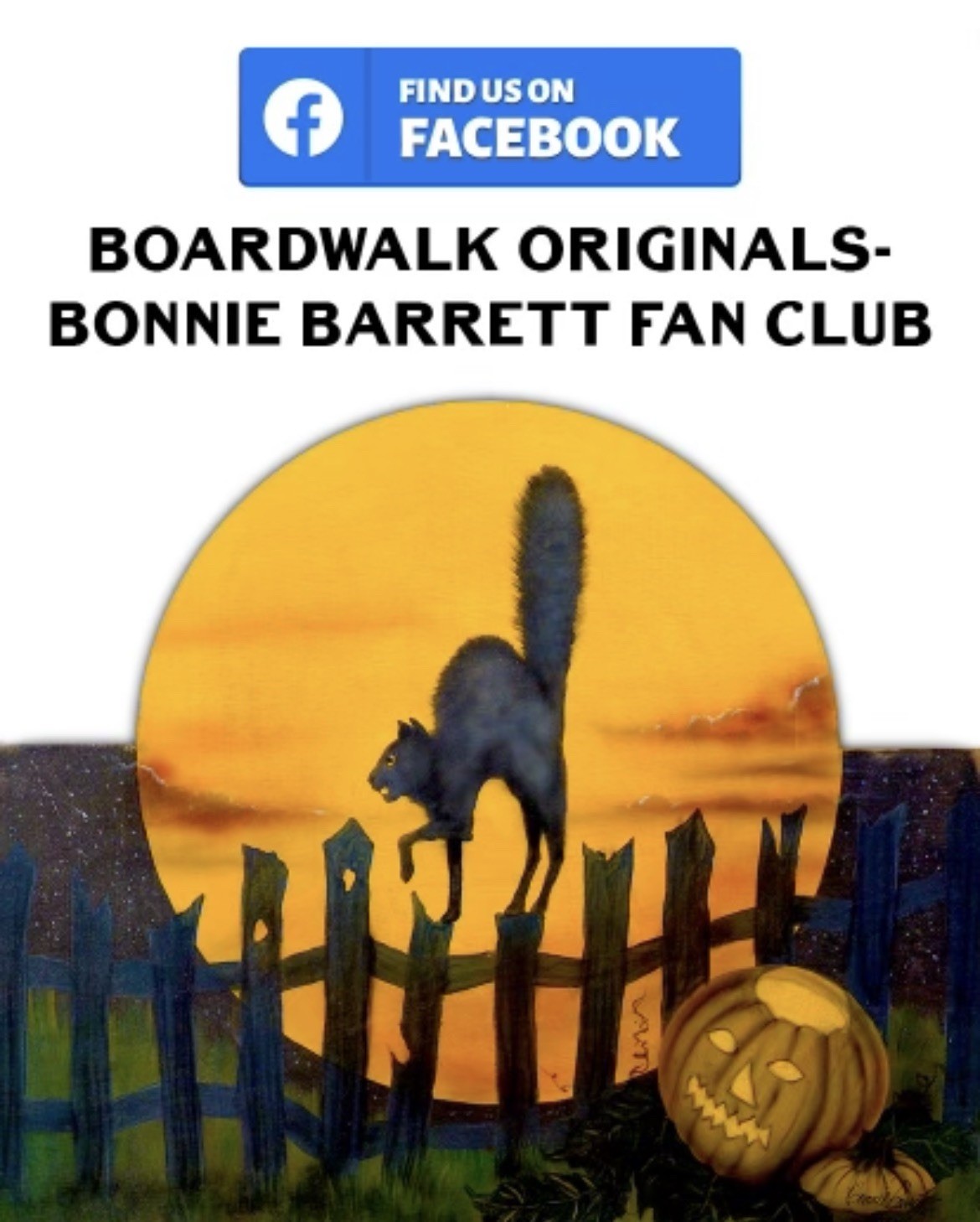 Bonnie Barrett Boardwalk Originals Hand Signed Halloween Tree Ornaments! 10 Set!