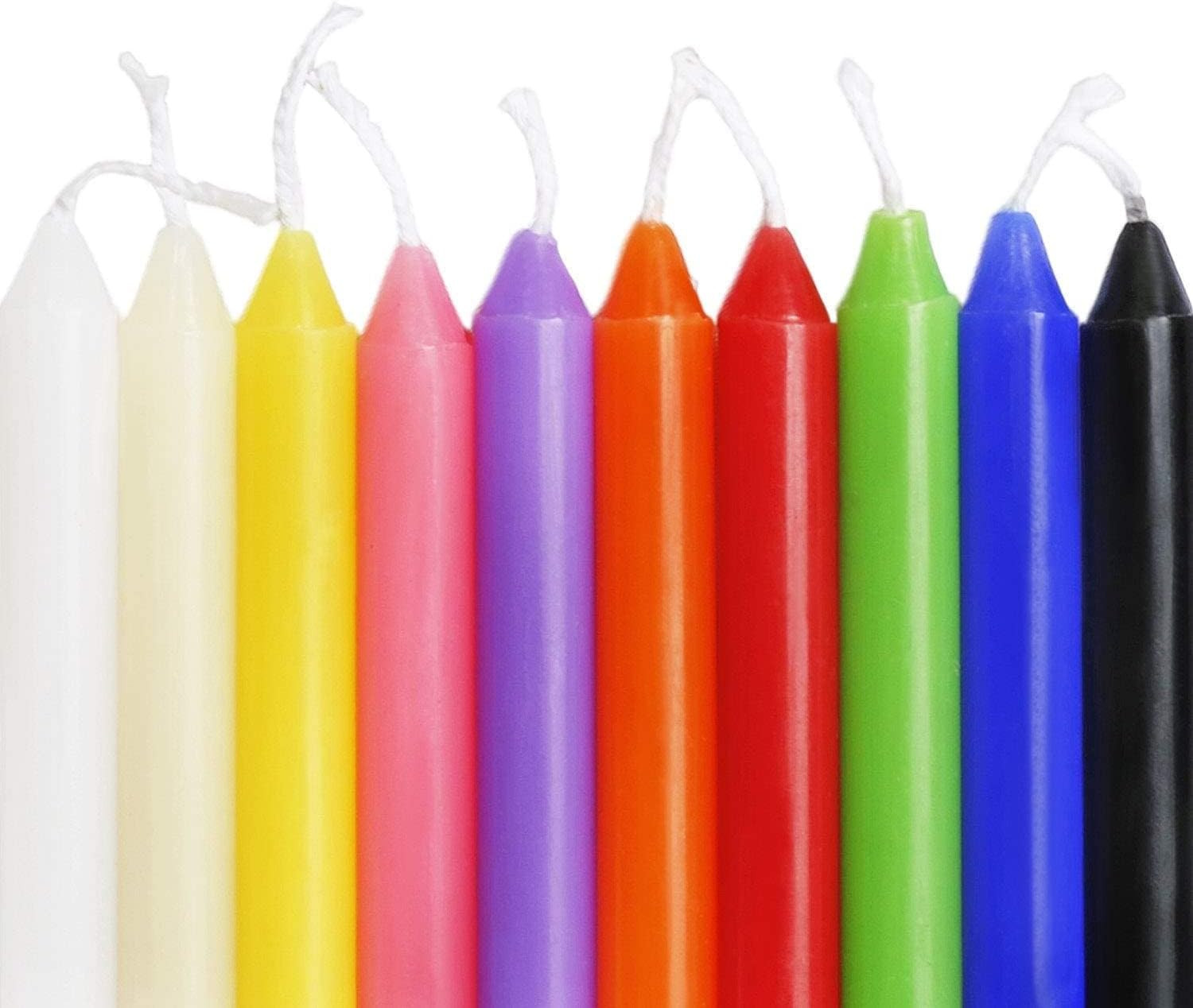 Unscented 4″ Mini Chime Ritual Spell Taper Candle – Set of 100