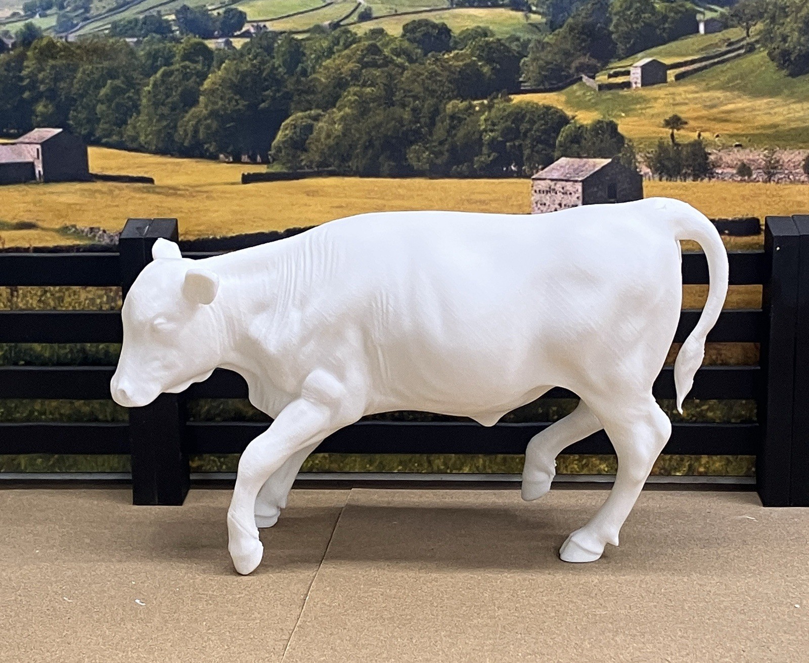 1:9 Traditional Action Cutting Model Steer 3D Print For Breyer Horses Cattle