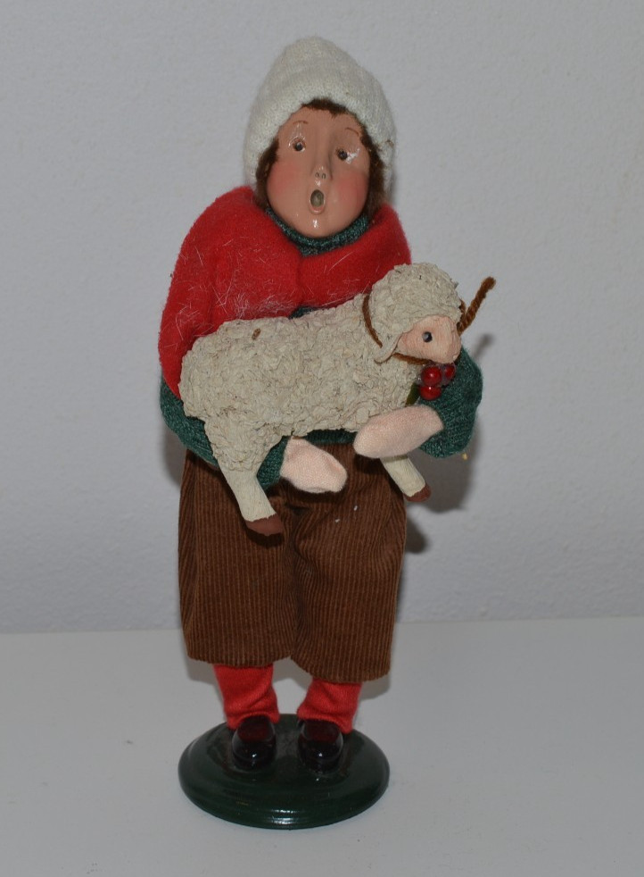 Byers Choice The Carolers 1996 Boy with Lamb USA