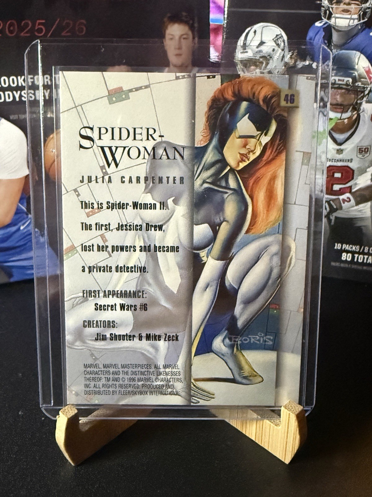 1996 Marvel Masterpieces Base Card #46 Spider-Woman – Boris & Julie