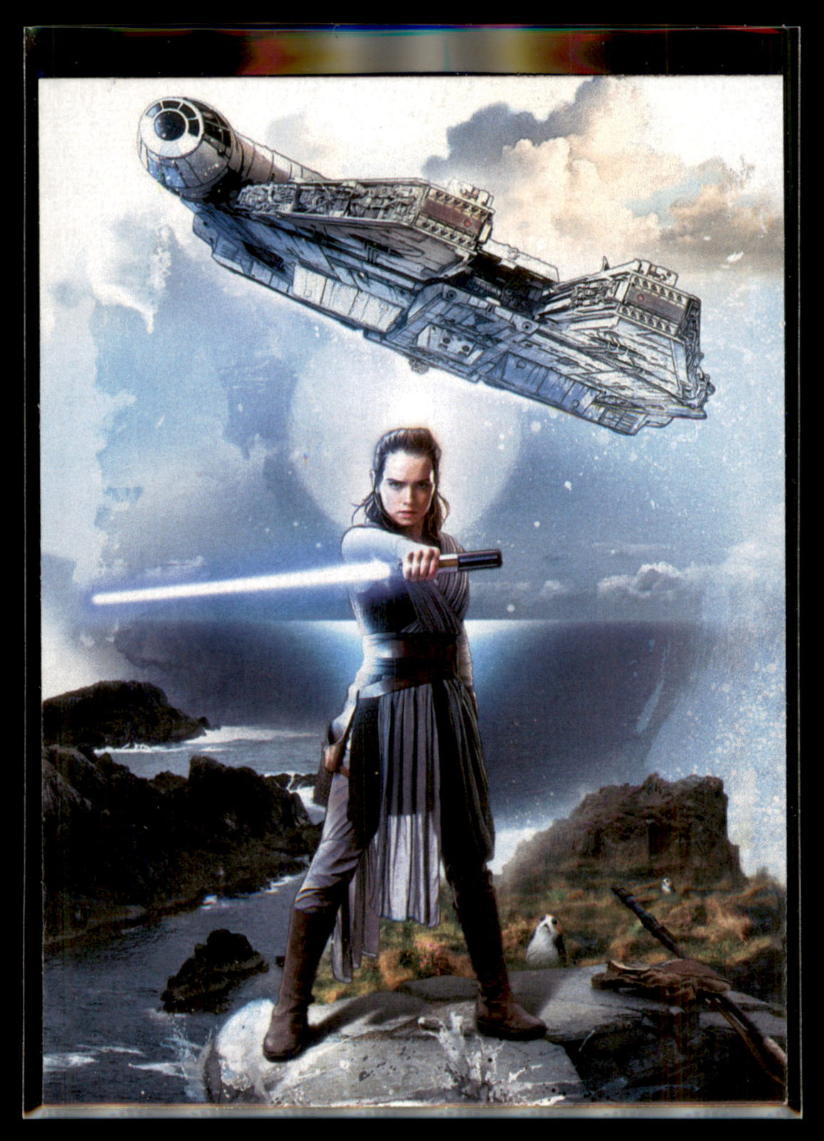 2017 Topps Star Wars Journey to The Last Jedi Rey Continuity Insert Set #5 Rey