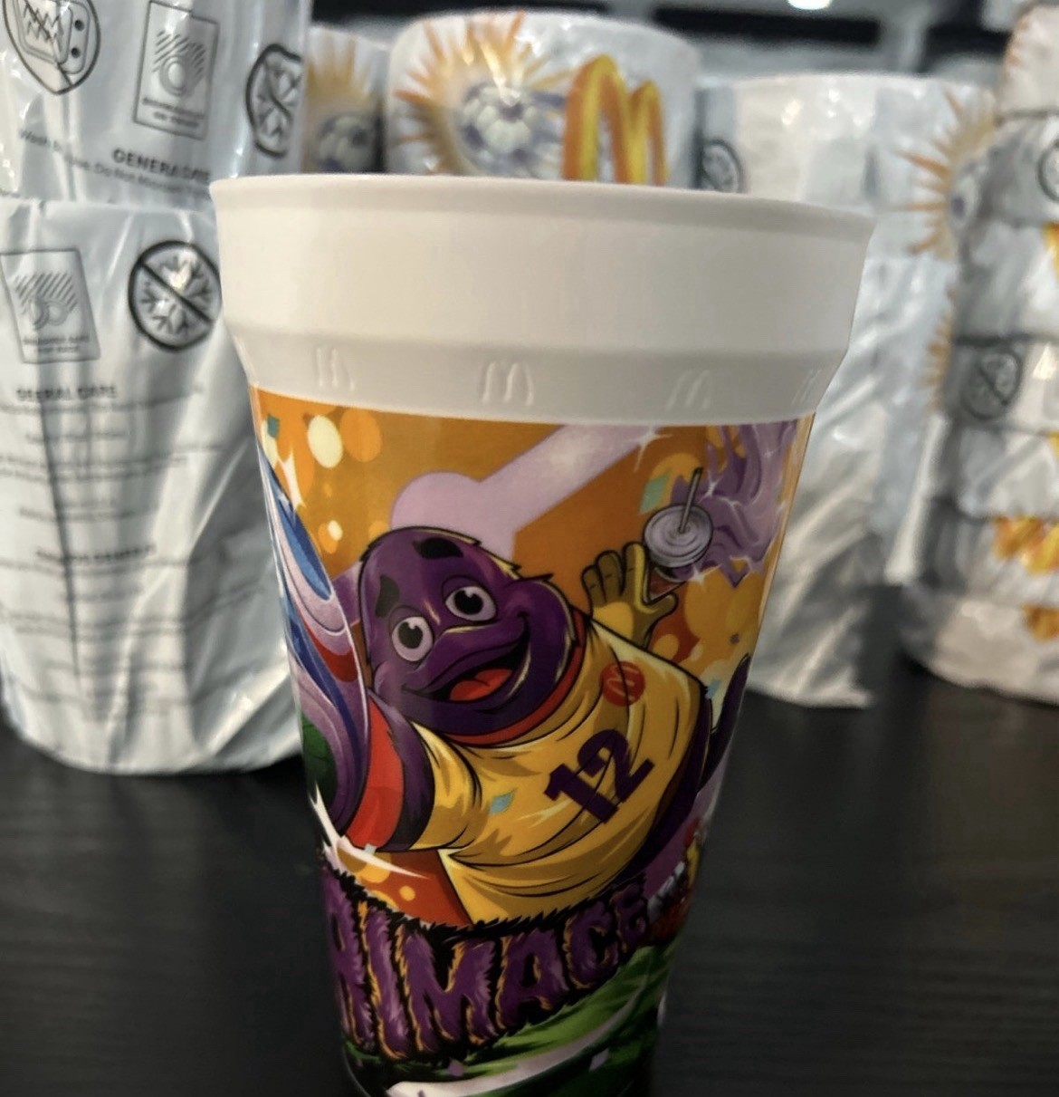 2026 McDonald’s FIFA World Cup Adult Happy Meal Grimace (OPENED)