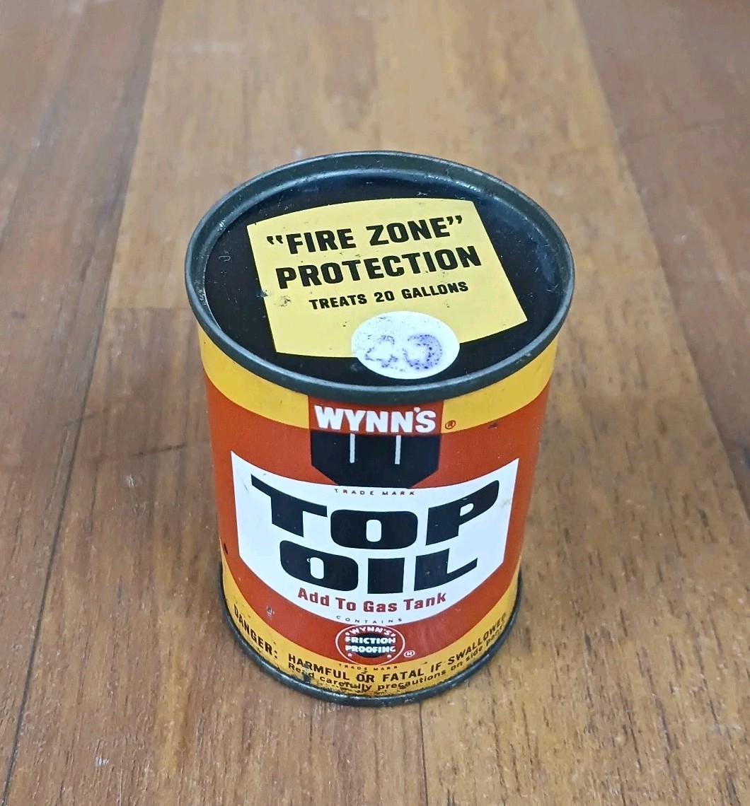 NOS Wynns Top Oil For Gas Additive Can Friction Proofing – 4oz
