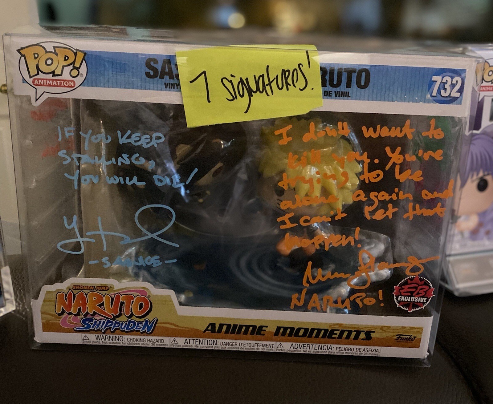 Funko Pop Mystery All Autographed Boxes With Big 7 Signature pop!!