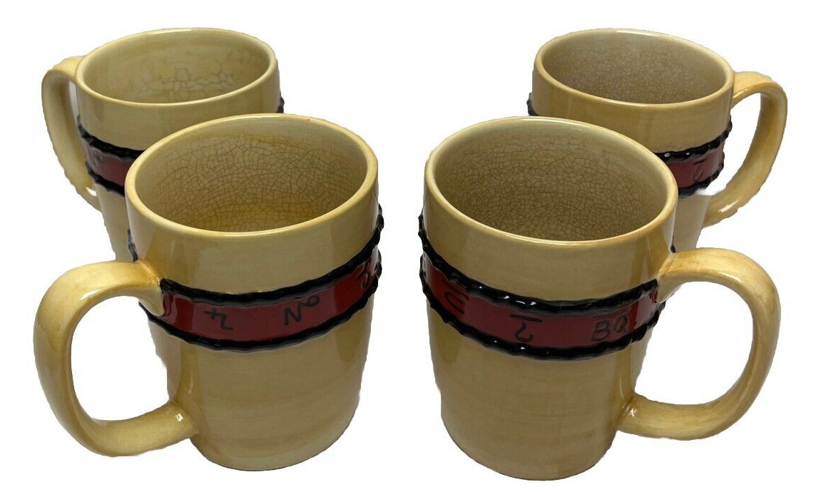 4 Montana Silversmiths Lifestyles Branded Rose Mug Coffee Cups Cup Western