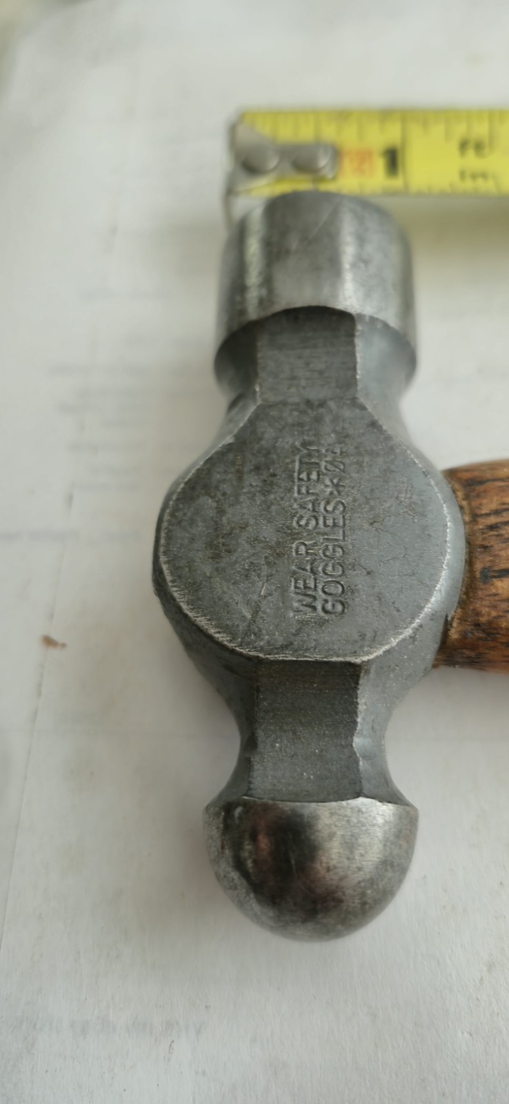 Vintage Craftsman 8oz Ball Peen Hammer. No. 38463