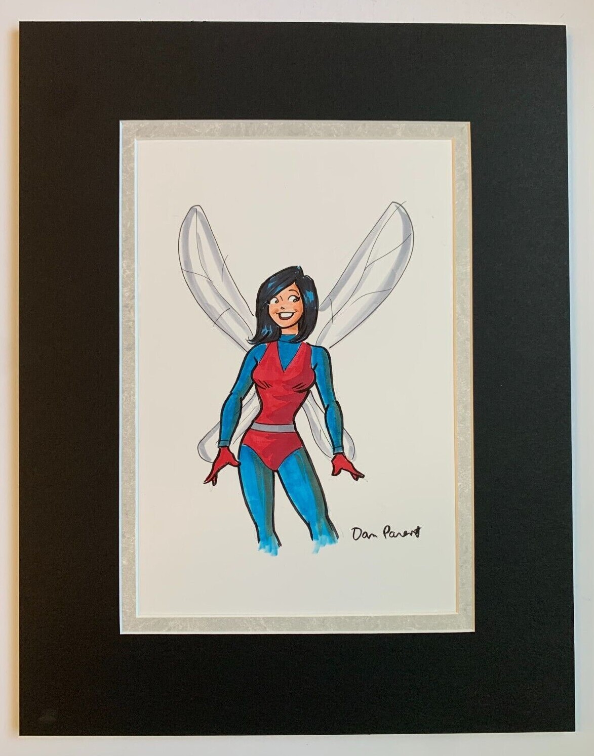 VERONICA as WASP Original Art by DAN PARENT Signed, double matted