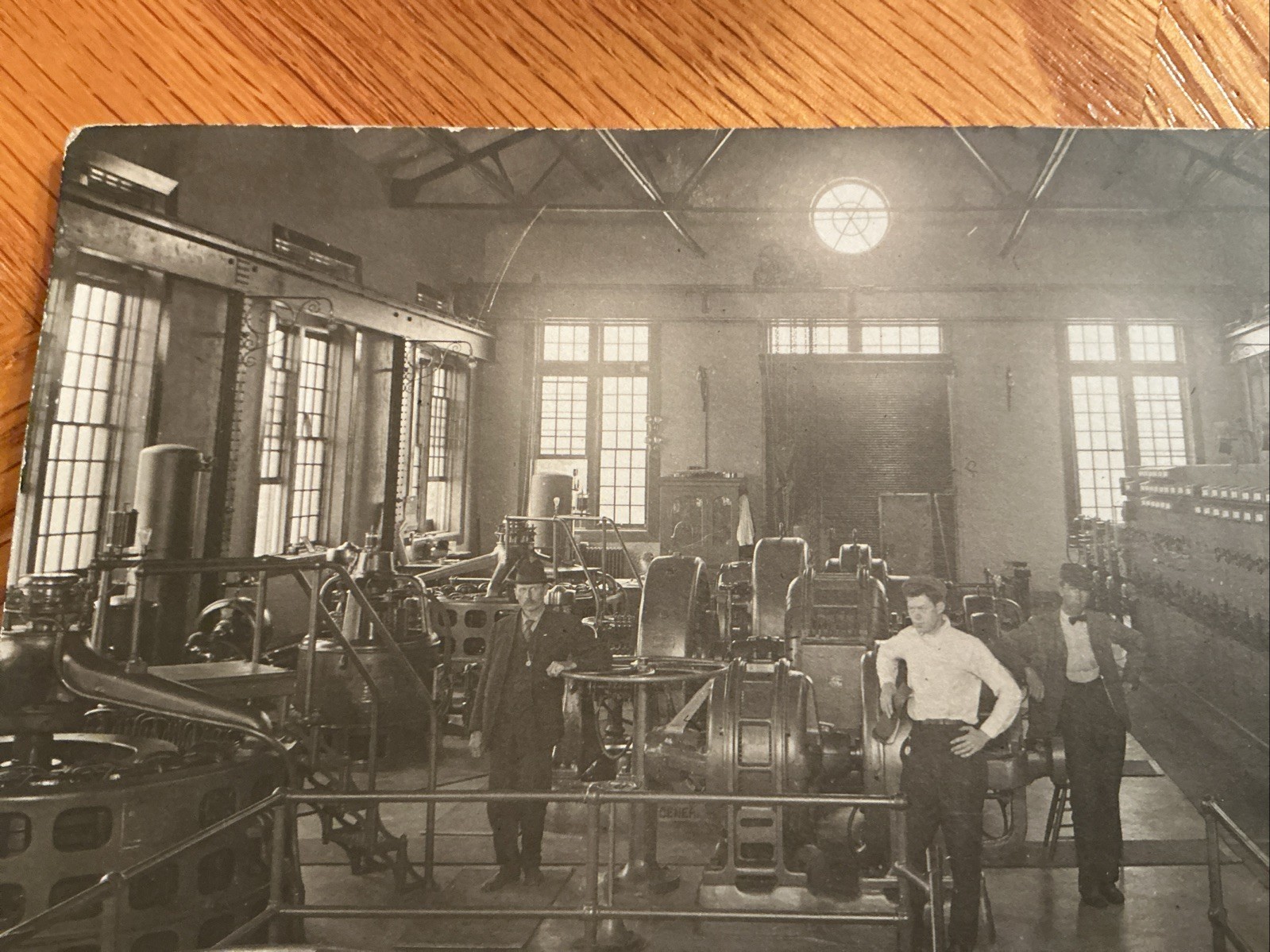 RPPC,Interior of Generator Room in unknown Montana Dam,maybe Milltown Dam,ca1920