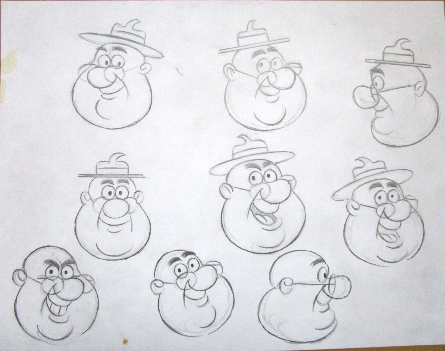 1950’s DONALD DUCK RANGER WOODLORE Walt Disney ORIGINAL PRODUCTION cel DRAWING