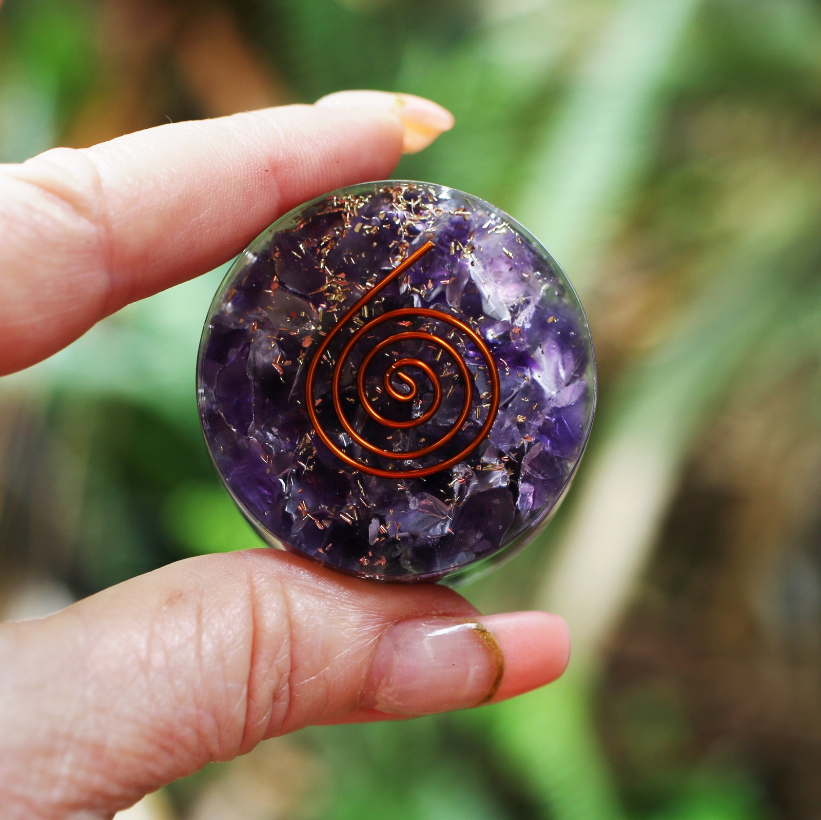 Amethyst Orgone Tower Buster 1.75″ EMF Protection Energy Generator