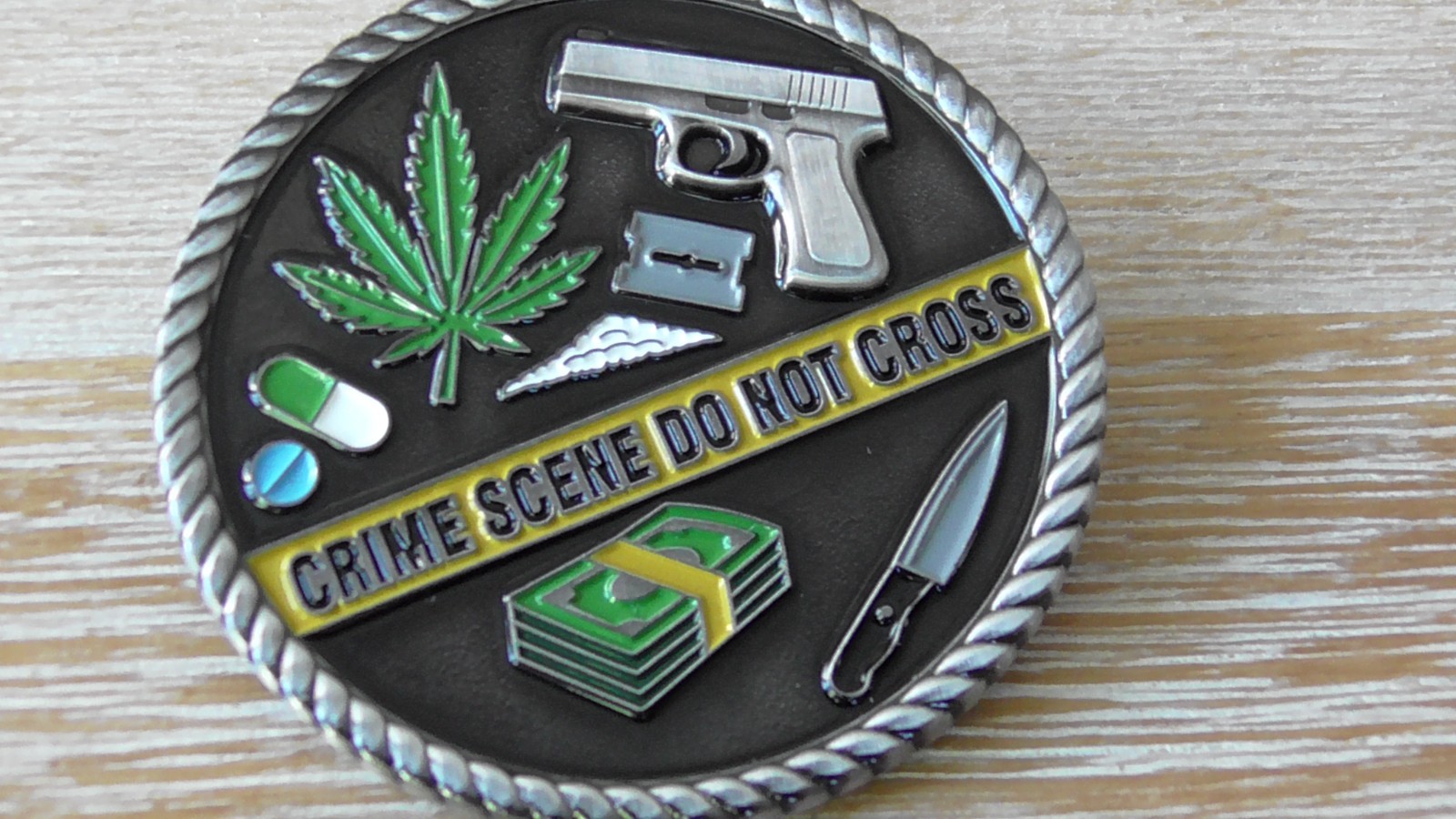 Houston Police Department Homicide Unit Help Wanted Reaper Challenge Coin
