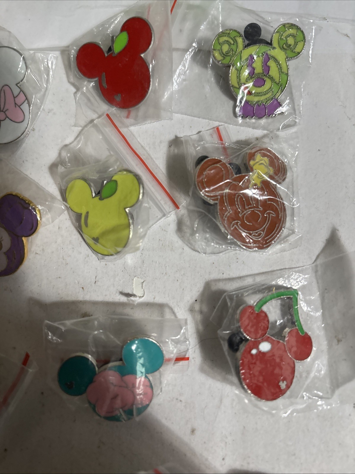 Disney Mickey Mouse HEAD Only Pins lot of 15