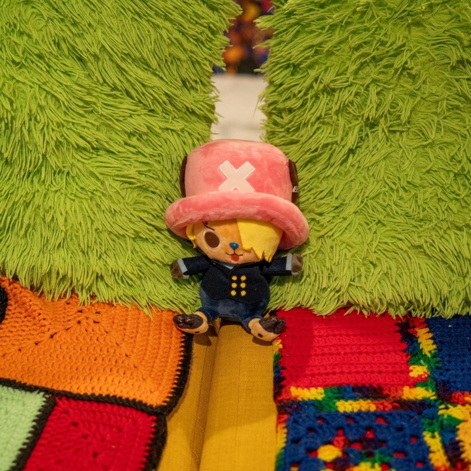One Piece Tony Tony Chopper Sanji Cosplay Plush Toy 9″ Pink Hat Anime Plushie