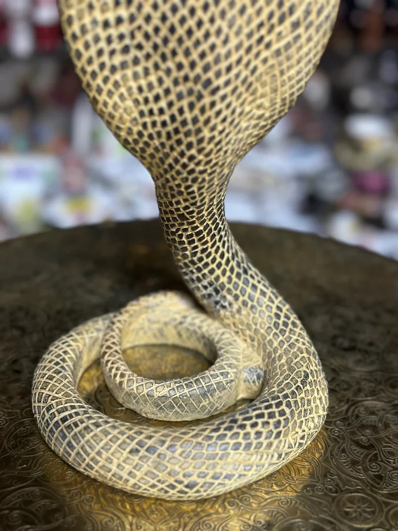 Authentic Ancient Egyptian Antiques Cobra Statue Of Protection Goddess Egypt BC