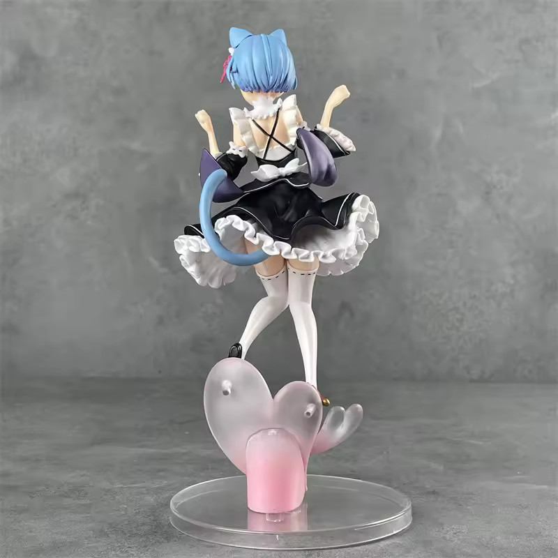 Re:Zero Rem Cat-Eared Anime Figure Set