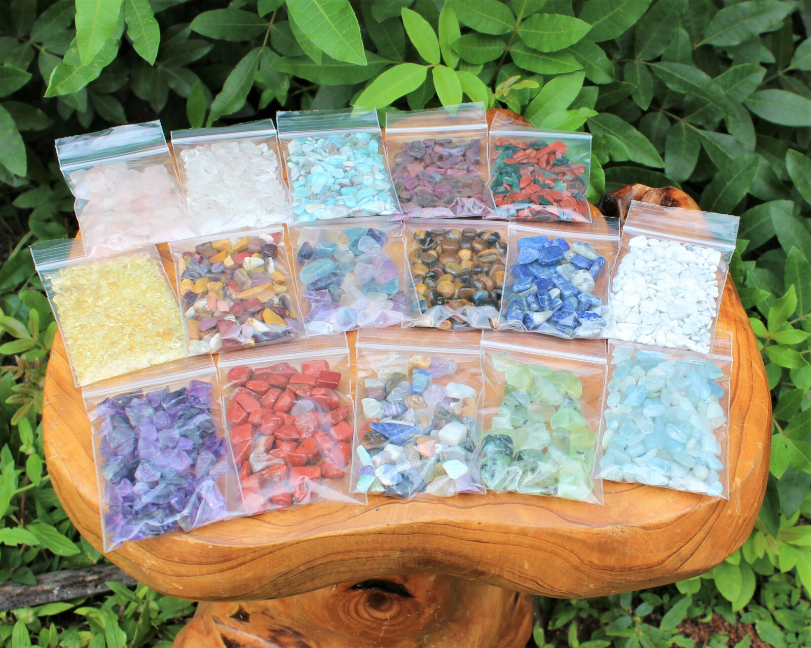 Semi Tumbled Gemstone Chips, 3 – 15 mm: 1 oz Bags, Huge Range, Premium Grade