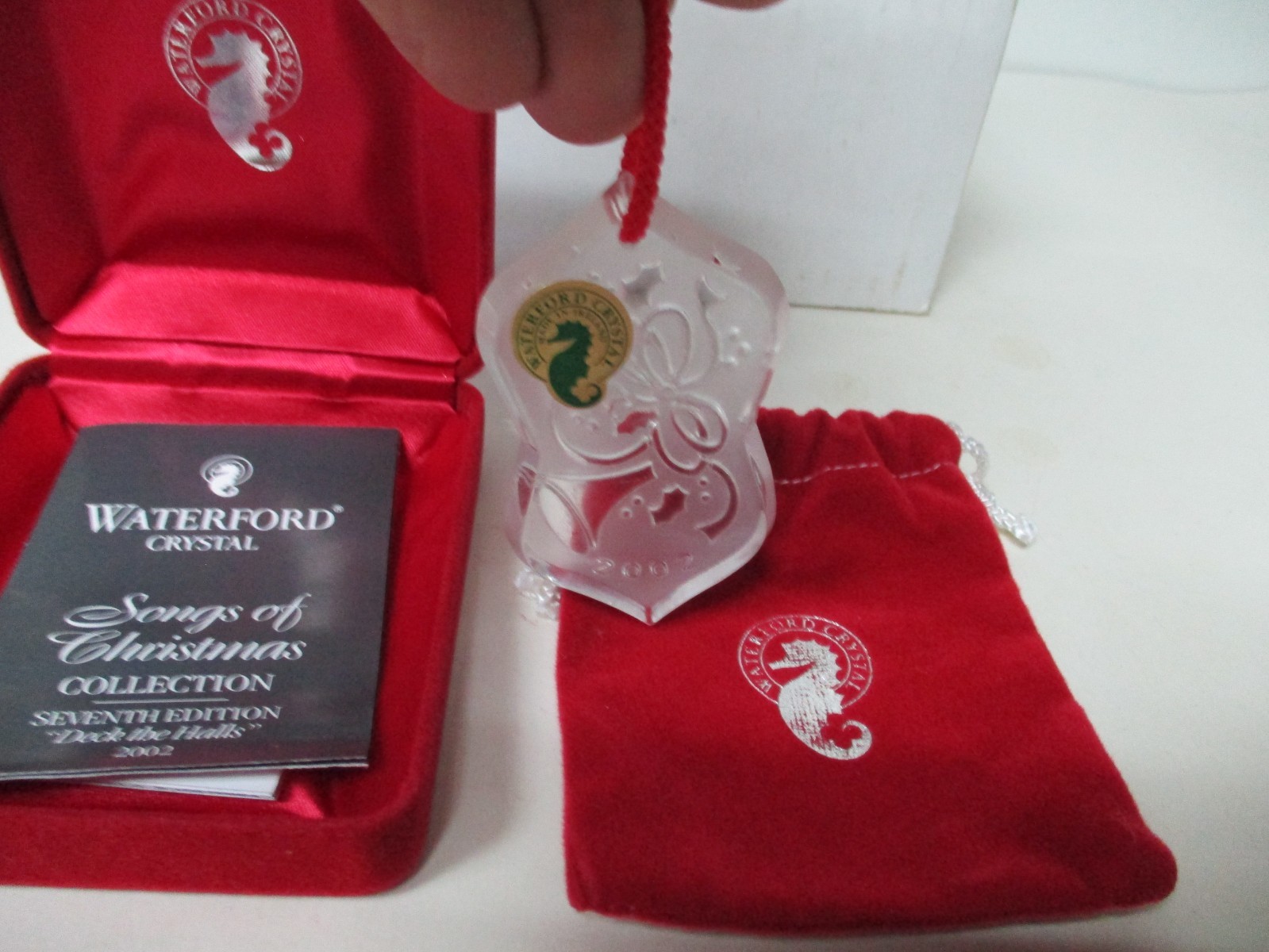 2002 Waterford Crystal Songs of Christmas Ornament – Deck The Halls