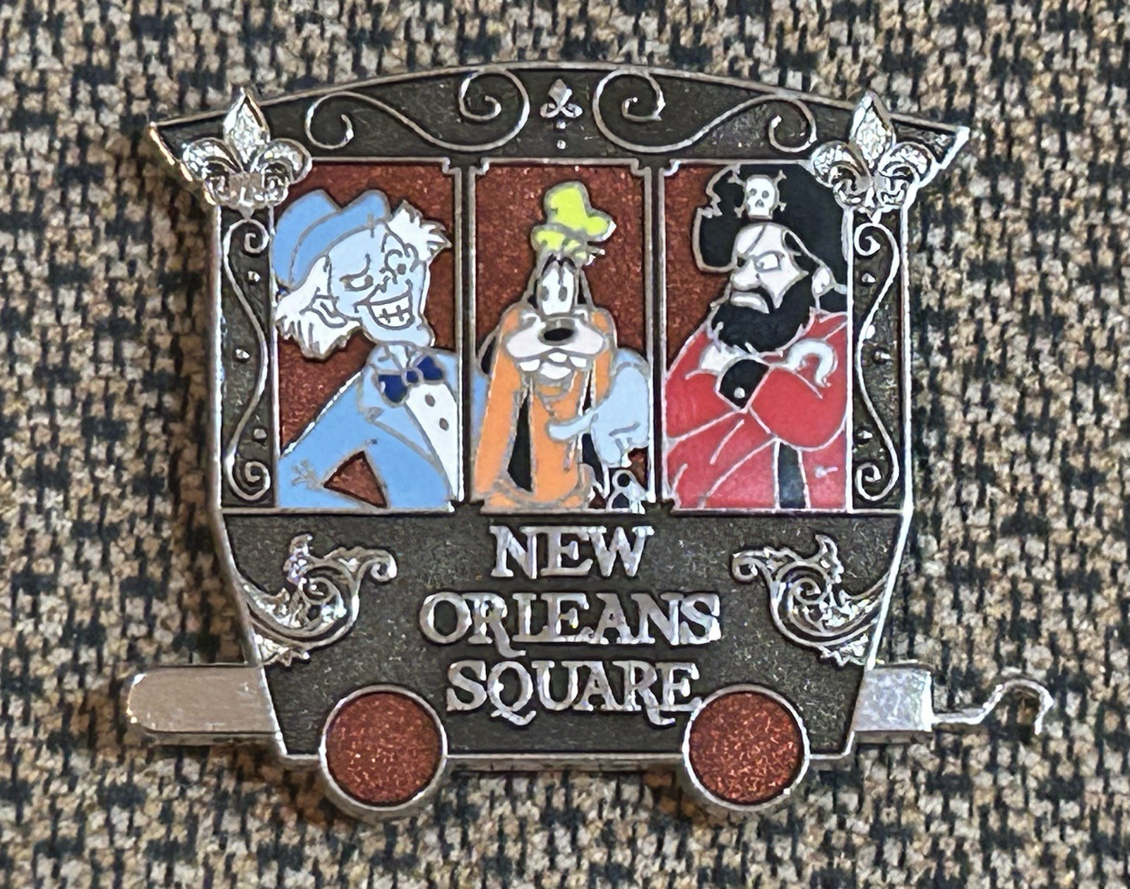 Disney DLR Disneyland Train Mystery Set New Orleans Square Ezra Pirate Goofy Pin