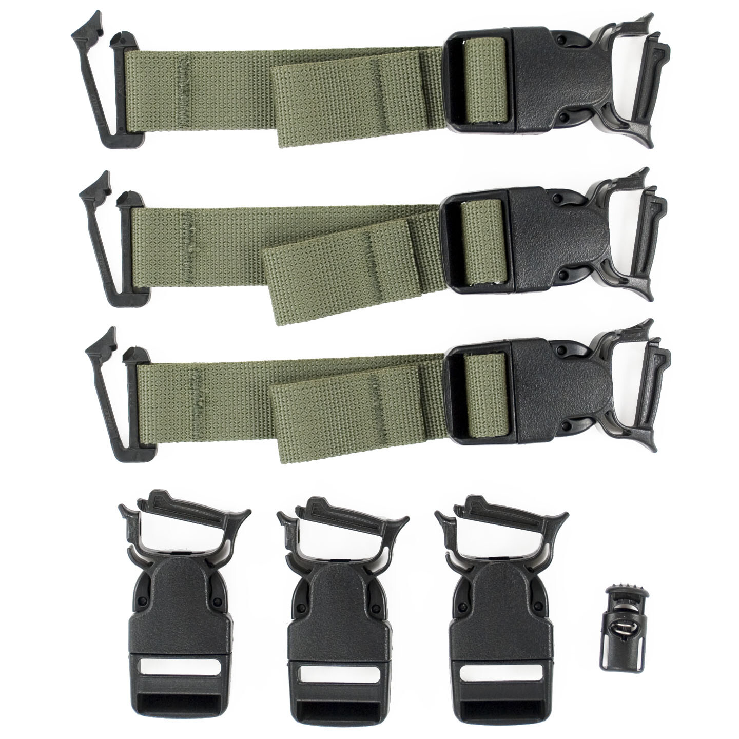 ALICE Pack Quick Release Black Buckle Upgrade Kit – Fits Medium or Large Ruck