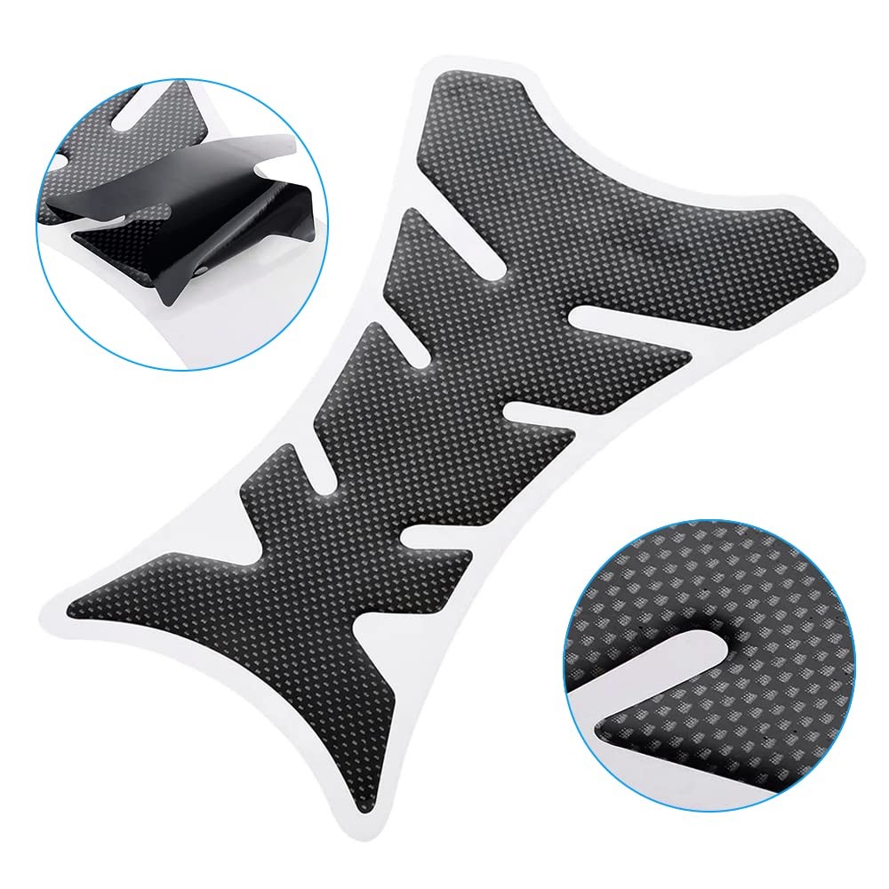 Motorcycle Tank Pad, Universal Fuel Tank Sticker, 3D Rubber Gas Oil Protector…