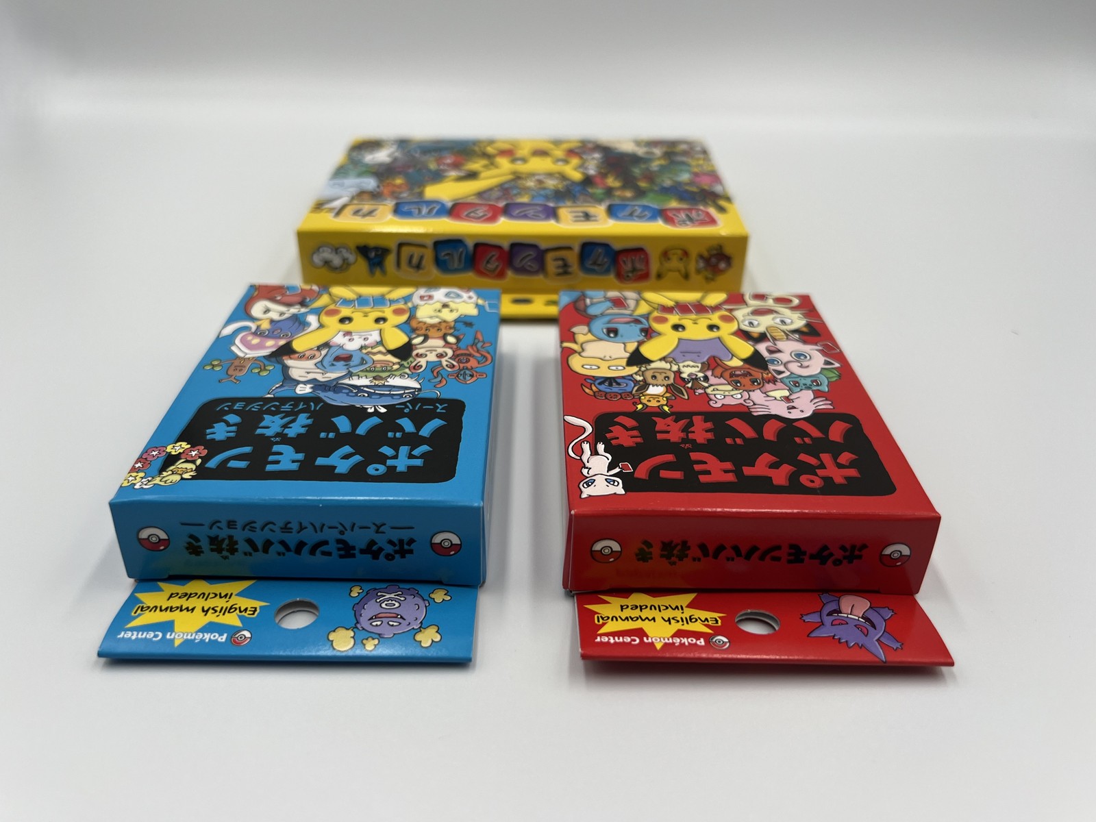 Pokemon Japanese Center Playing Cards Taruka & Babanuki Old Maid Set 3 Boxes
