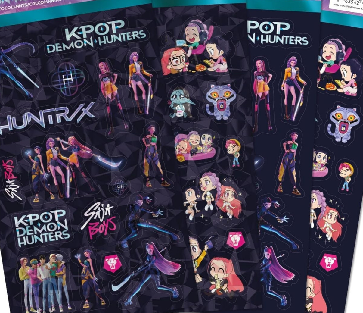 K-Pop Demon Hunter Stickers Sheet Standard Glossy, and Holographic 4 Sheets