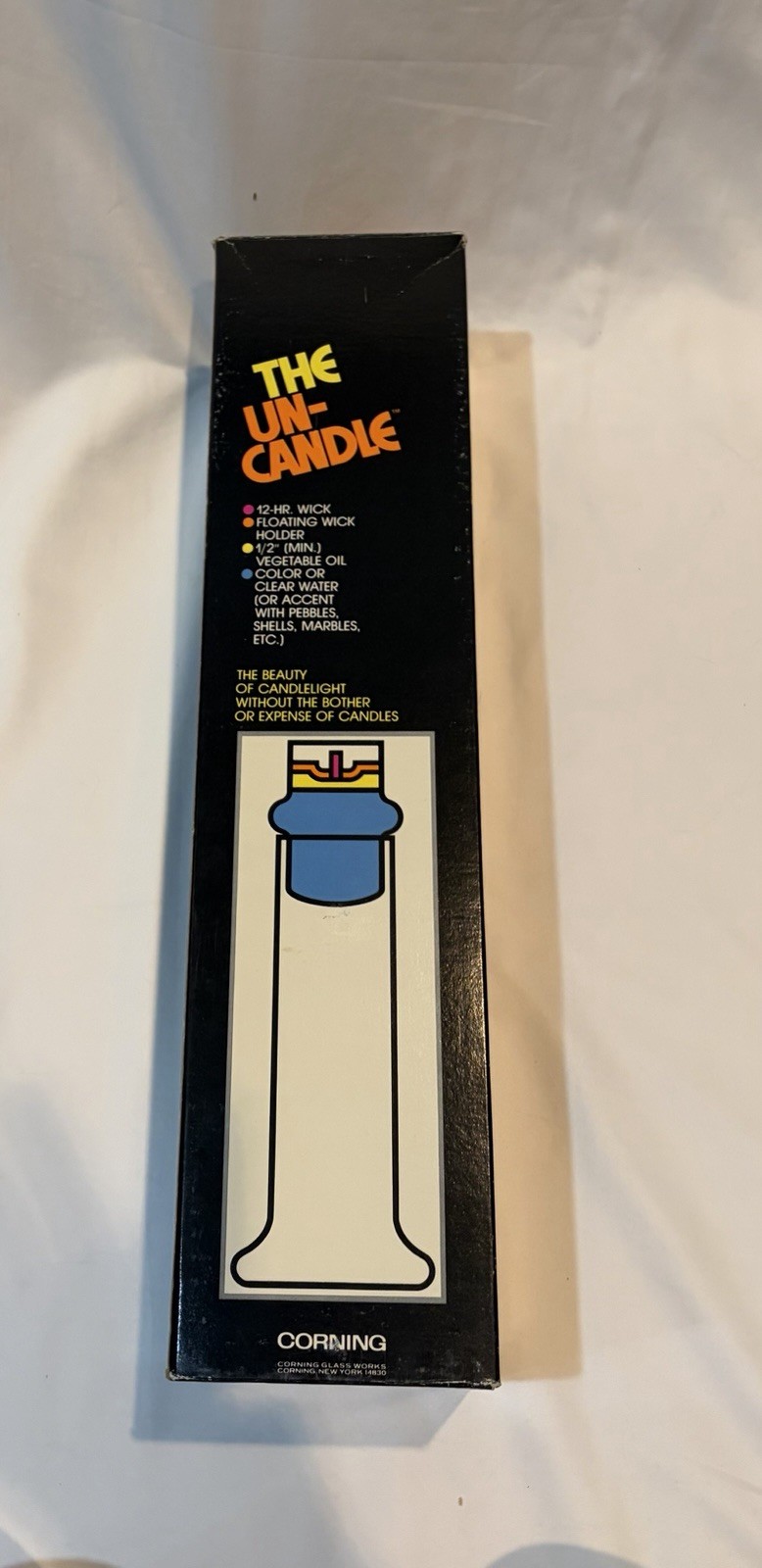 The Un-Candle Pyrex Brand 1970’s Floating Candle Corning Glass Item No 132