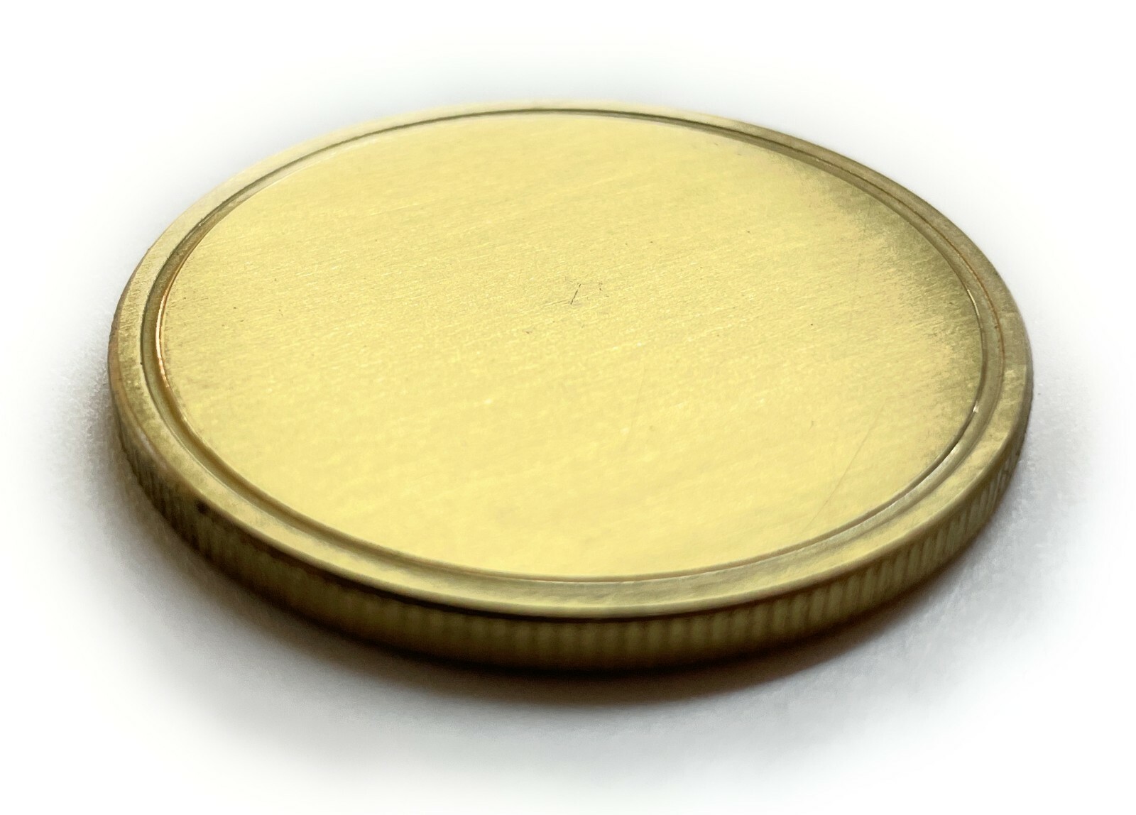 Blank Brass Challenge Coin 40mm – Laser Engravable